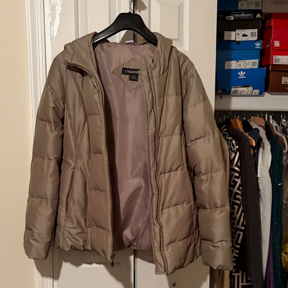 Madison Beige Quilted Jacket